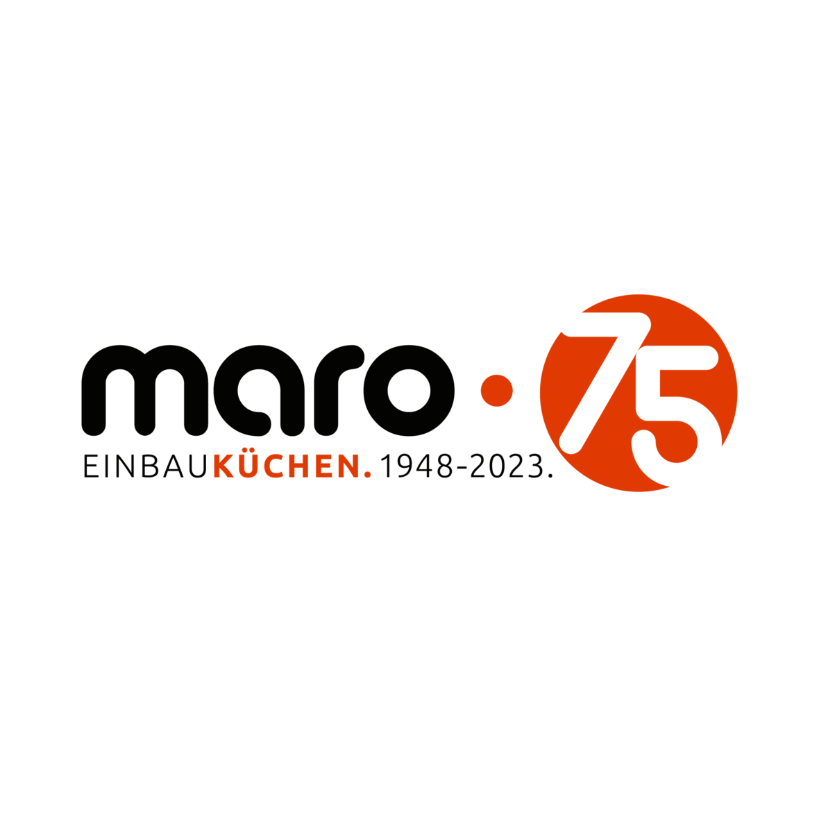 Logo 75 Jahre Maro-Einbauküchen